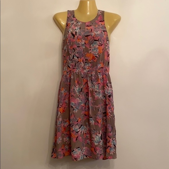 Rebecca Taylor Patterned High Neck Skater Dress!!! - Picture 2 of 10